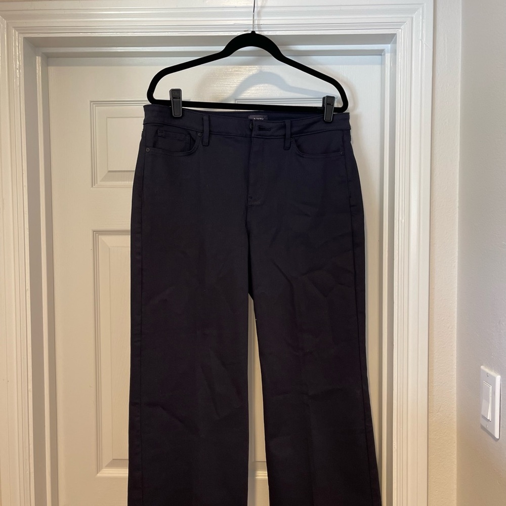 NWOT - NYDJ, 14, TERESA WIDE LEG ANKLE JEAN - DARK NAVY